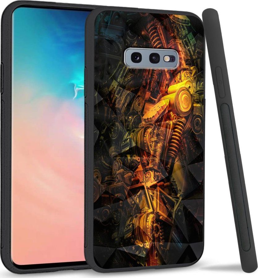Super Fashion Etui na telefon Samsung Galaxy S10E Crystal Case Machine world 1