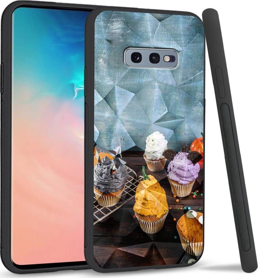 Super Fashion Etui na telefon Samsung Galaxy S10E Crystal Case Icecream cupcakes 1