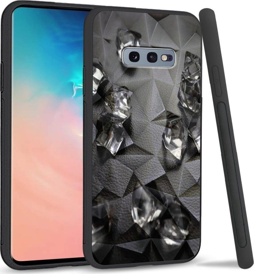 Super Fashion Etui na telefon Samsung Galaxy S10E Crystal Case Glass Cube 1