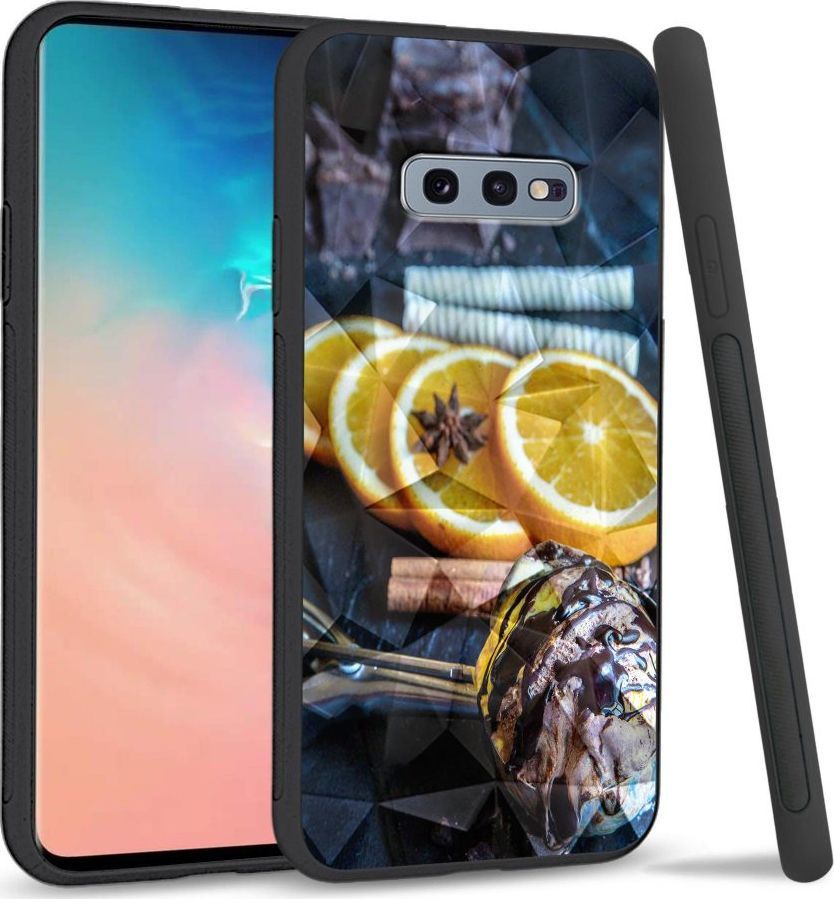Super Fashion Etui na telefon Samsung Galaxy S10E Crystal Case Choco lemon 1