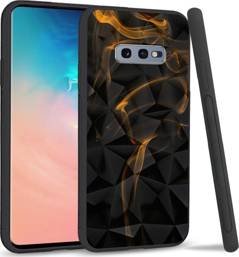 Super Fashion Etui na telefon Samsung Galaxy S10E Crystal Case Orange smoke 1