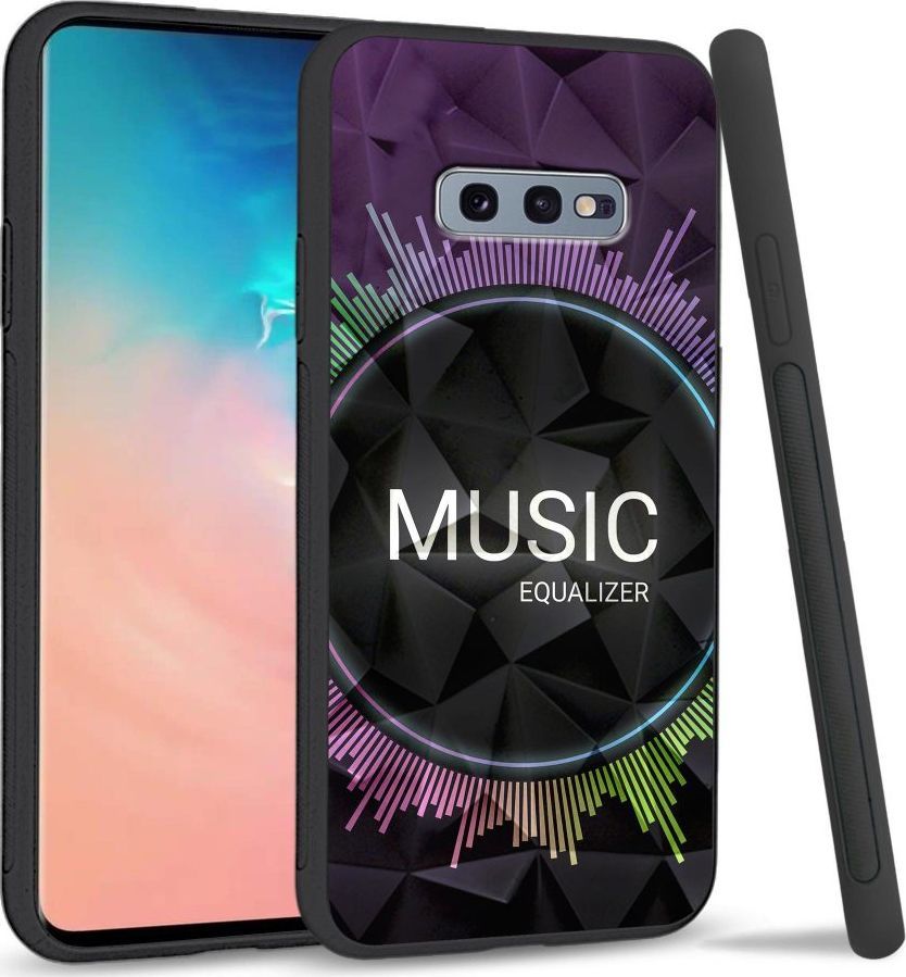 Super Fashion Etui na telefon Samsung Galaxy S10E Crystal Case Music equalizer 1