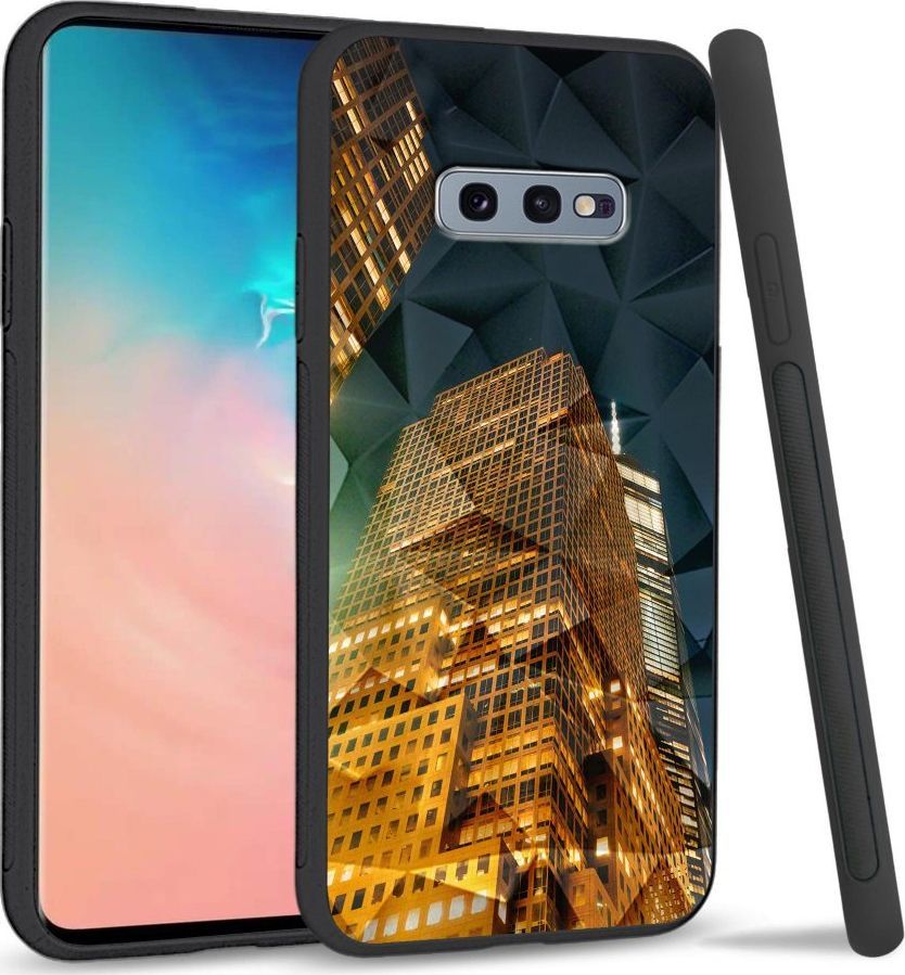 Super Fashion Etui na telefon Samsung Galaxy S10E Crystal Case Night building 1