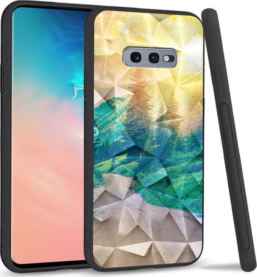 Super Fashion Etui na telefon Samsung Galaxy S10E Crystal Case Village roads 1