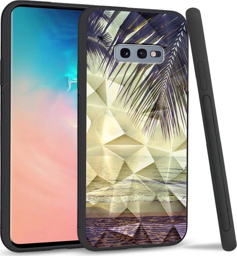 Super Fashion Etui na telefon Samsung Galaxy S10E Crystal Case Beach side 1