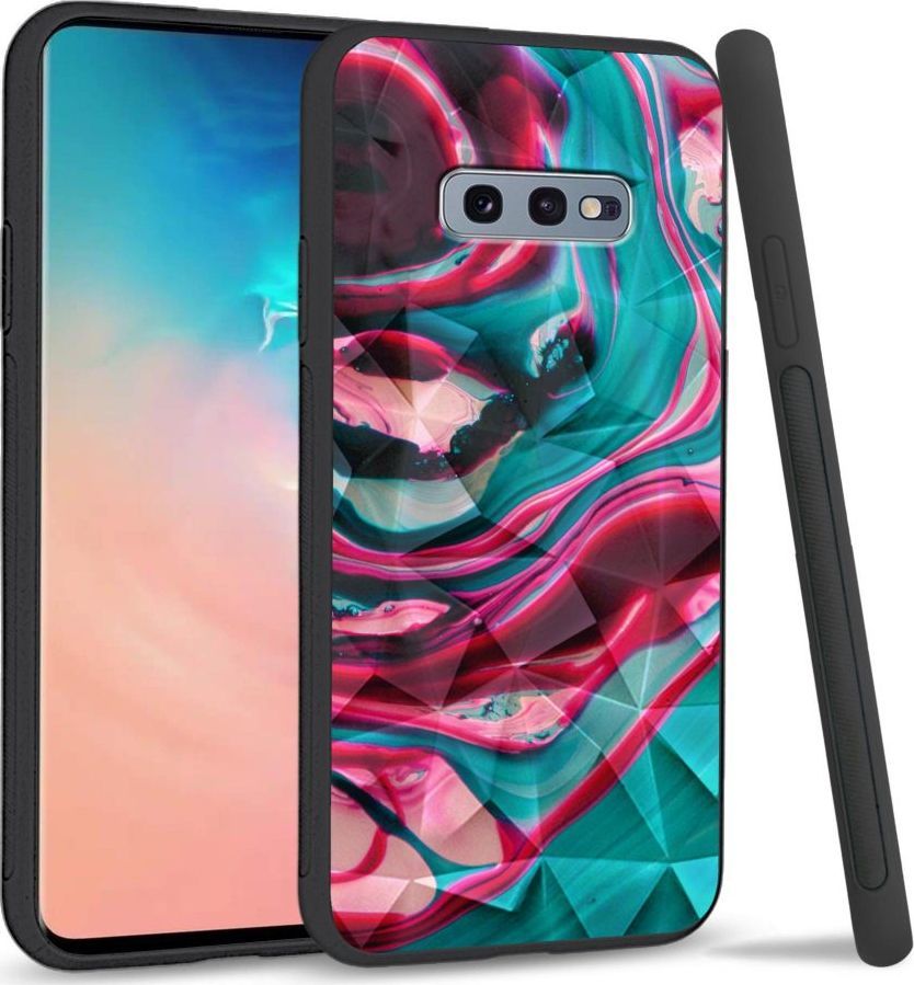 Super Fashion Etui na telefon Samsung Galaxy S10E Crystal Case Water color abstract 1