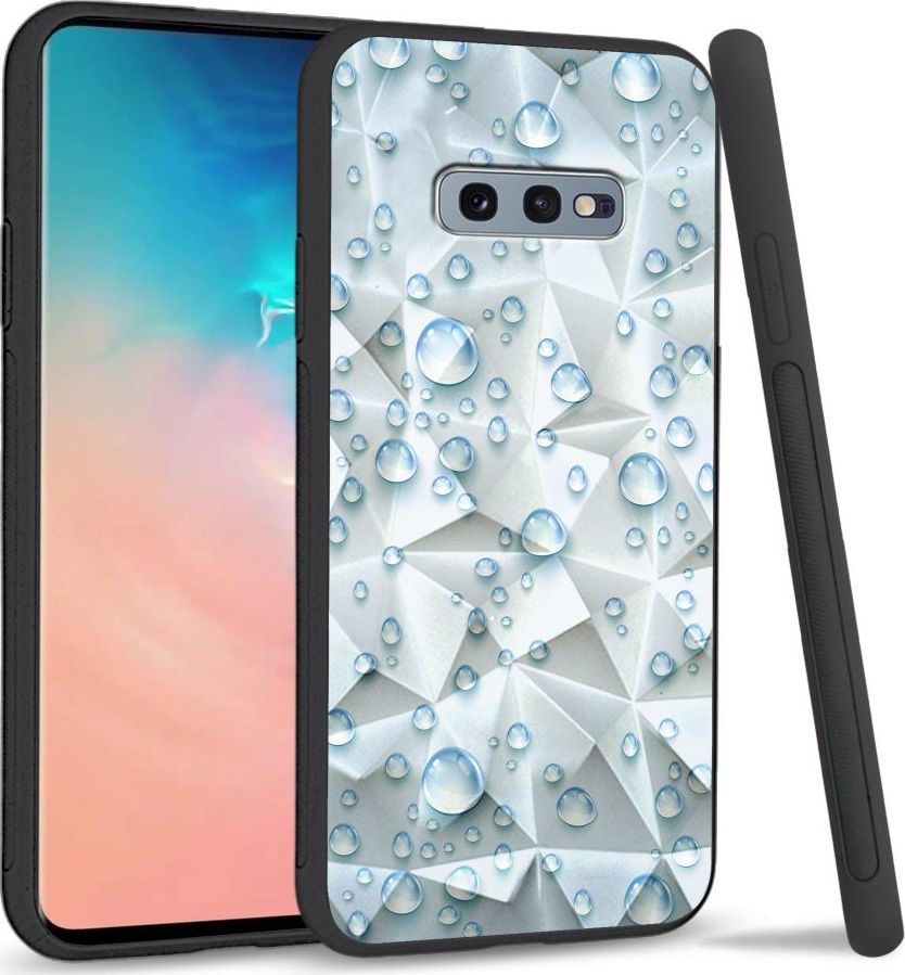 Super Fashion Etui na telefon Samsung Galaxy S10E Crystal Case Droplets 1