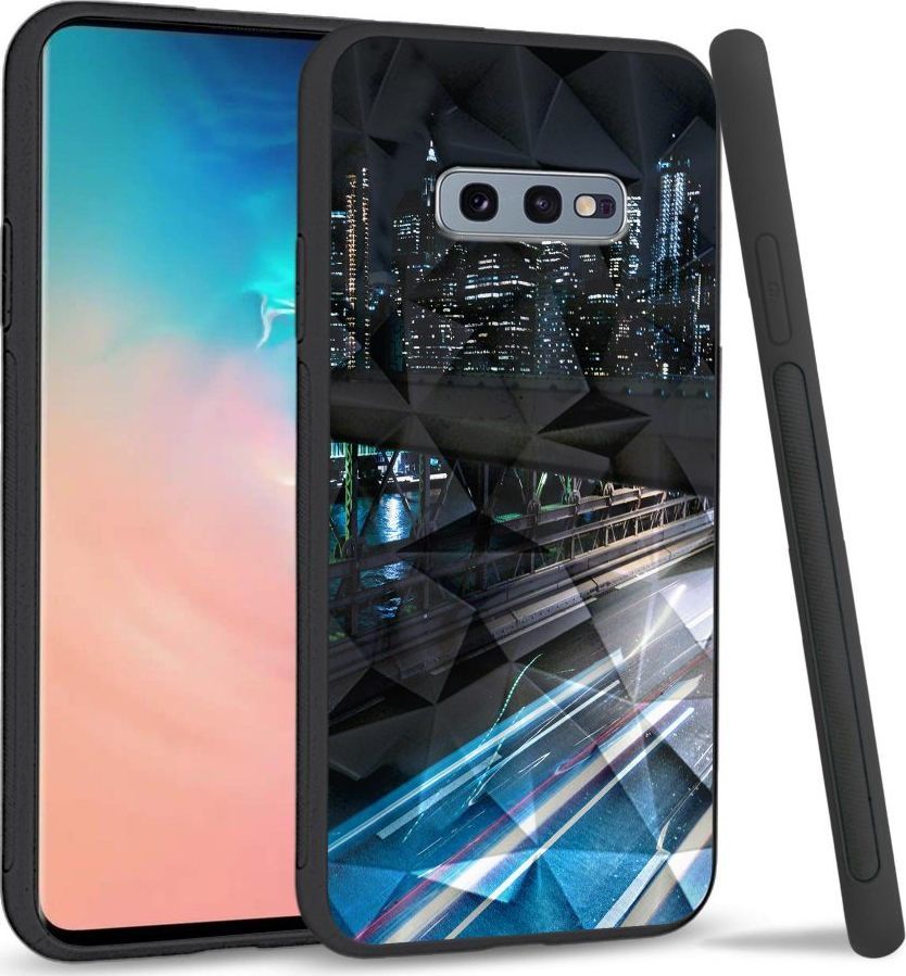 Super Fashion Etui na telefon Samsung Galaxy S10E Crystal Case Cityscape 1