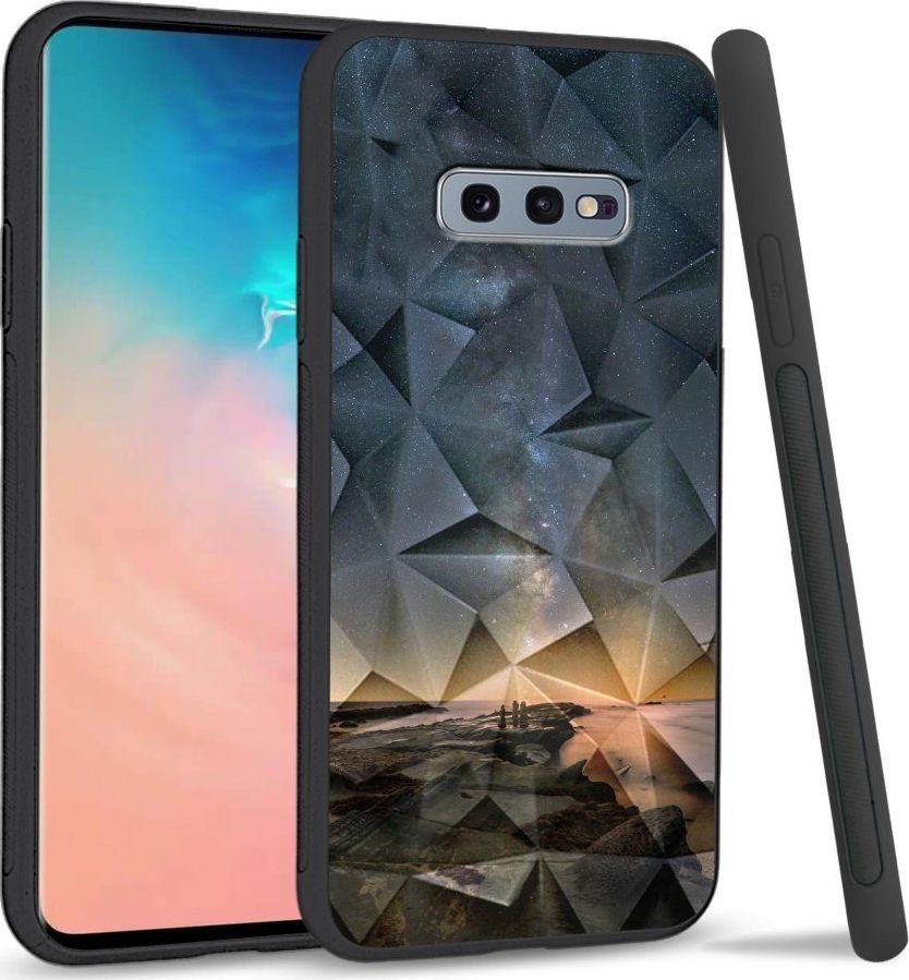 Super Fashion Etui na telefon Samsung Galaxy S10E Crystal Case Stary night rocks 1