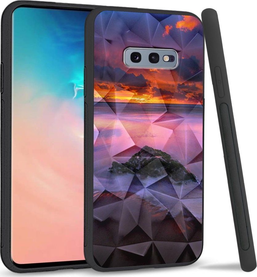 Super Fashion Etui na telefon Samsung Galaxy S10E Crystal Case Sunset beach 1