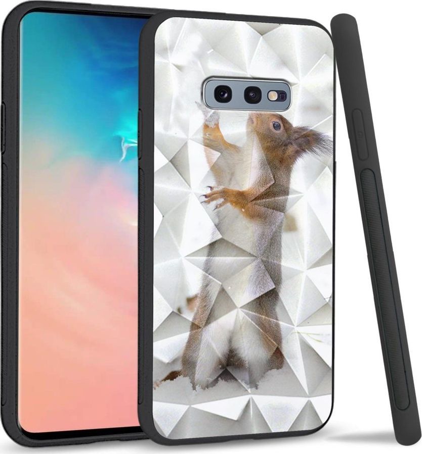 Super Fashion Etui na telefon Samsung Galaxy S10E Crystal Case Snow squirrel 1