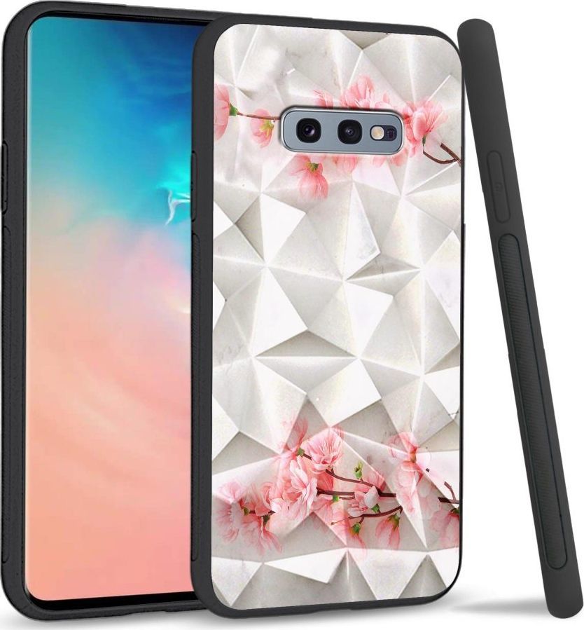 Super Fashion Etui na telefon Samsung Galaxy S10E Crystal Case Due flowers 1