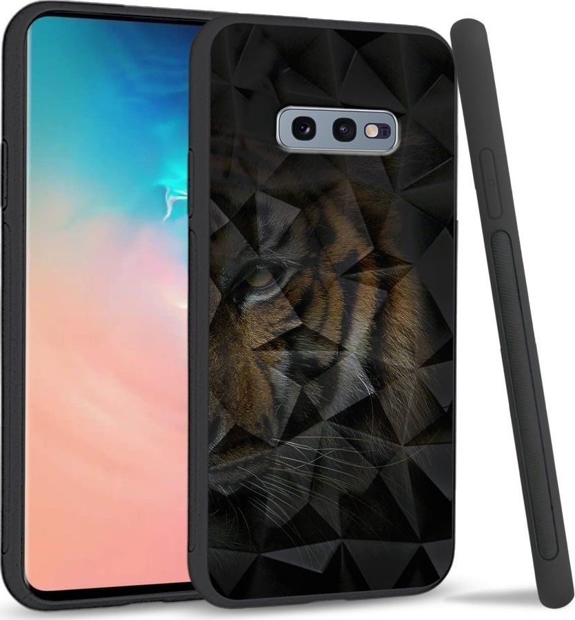 Super Fashion Etui na telefon Samsung Galaxy S10E Crystal Case Tiger shadow 1
