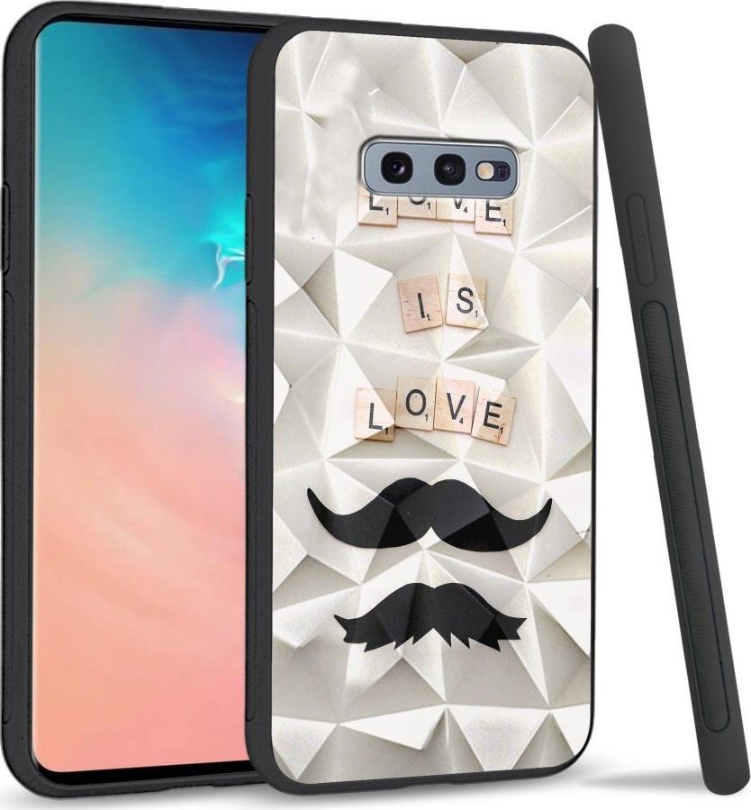 Super Fashion Etui na telefon Samsung Galaxy S10E Crystal Case Love is love 1