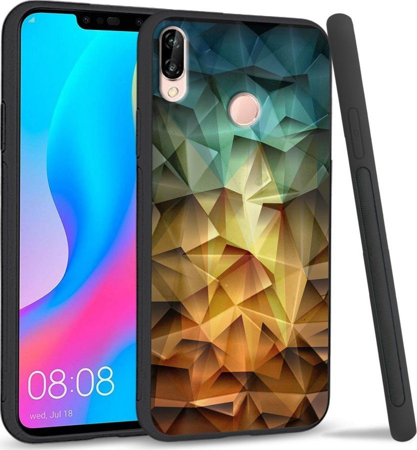 Super Fashion Etui na telefon Huawei P20 Lite 2019 Crysta Pokrowiec Polygonal 1