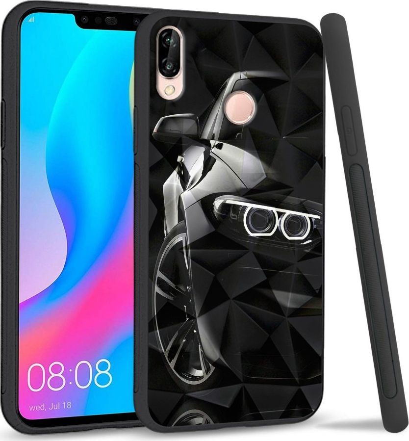 Super Fashion Etui na telefon Huawei P20 Lite 2019 Crysta Pokrowiec LED headlights 1