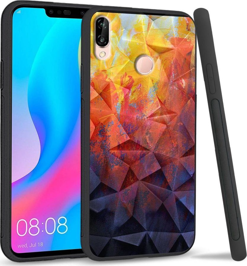 Super Fashion Etui na telefon Huawei P20 Lite 2019 Crysta Pokrowiec Pastel Painting 1