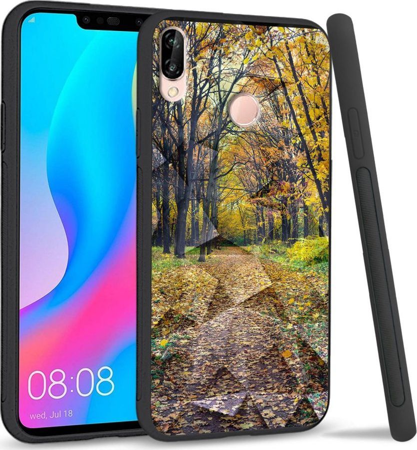 Super Fashion Etui na telefon Huawei P20 Lite 2019 Crysta Pokrowiec Walk in Park 1