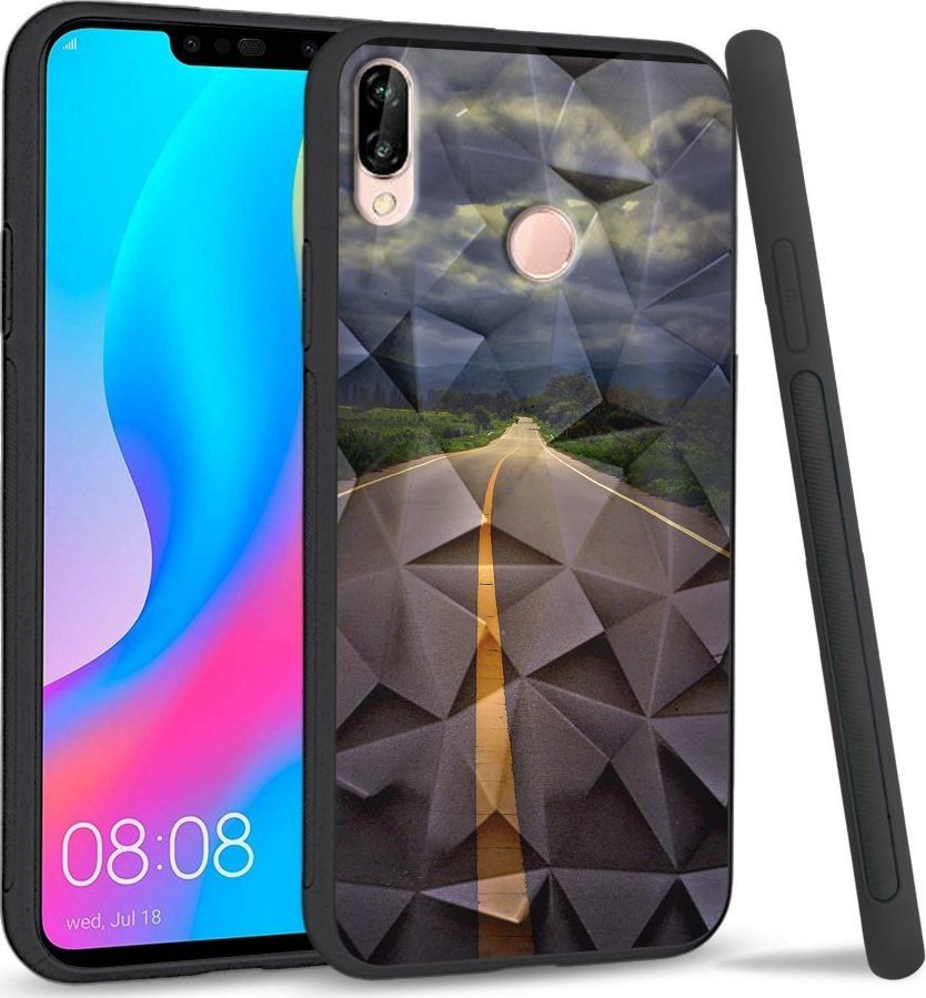 Super Fashion Etui na telefon Huawei P20 Lite 2019 Crysta Pokrowiec Road to Heaven 1