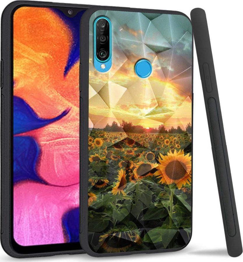 Super Fashion Etui na telefon Huawei P30 Lite Crysta Pokrowiec Sunflower Garden 1