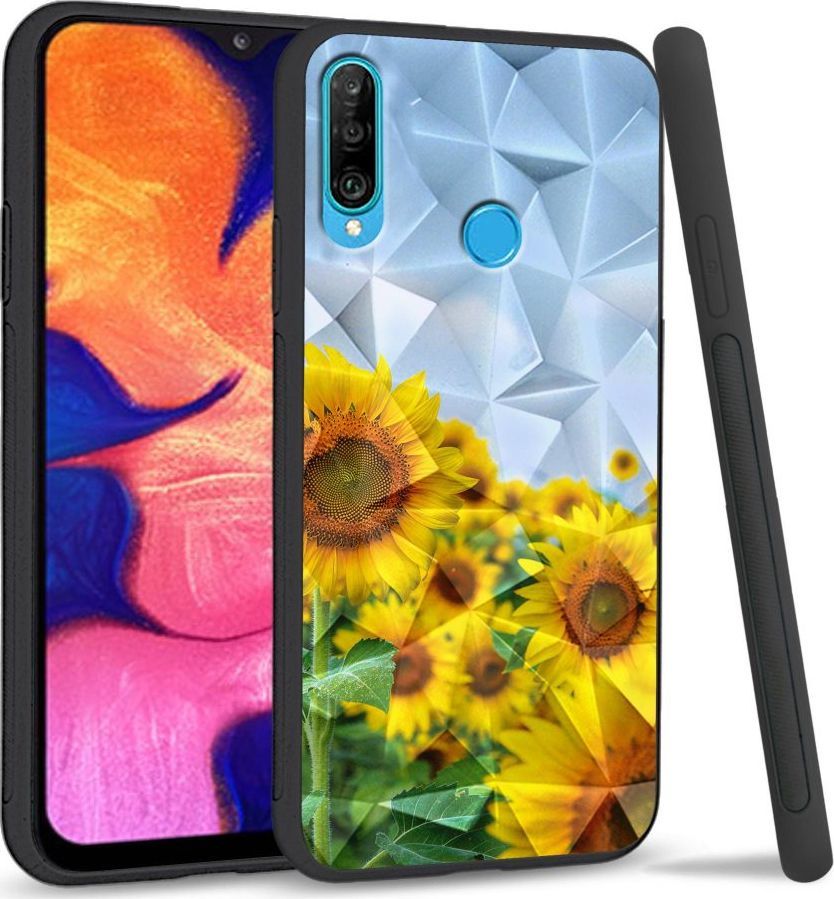 Super Fashion Etui na telefon Huawei P30 Lite Crysta Pokrowiec Sunflowers 1
