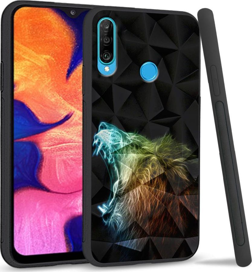 Super Fashion Etui na telefon Huawei P30 Lite Crysta Pokrowiec Roaring Lion 1