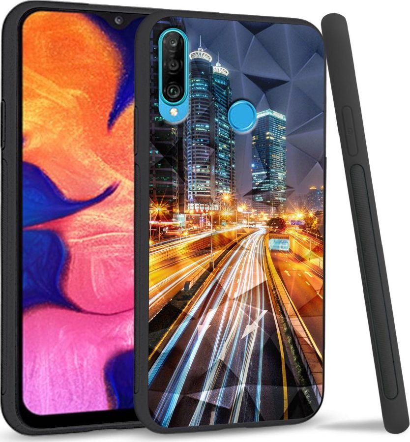 Super Fashion Etui na telefon Huawei P30 Lite Crysta Pokrowiec Night City 1
