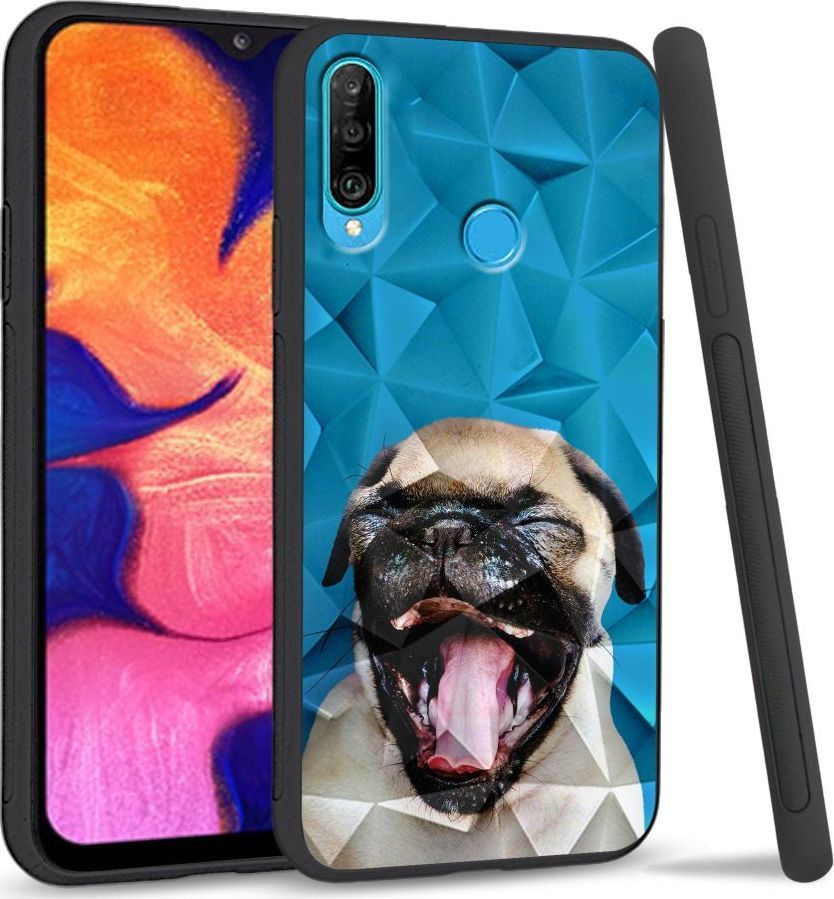 Super Fashion Etui na telefon Huawei P30 Lite Crysta Pokrowiec Pug 1