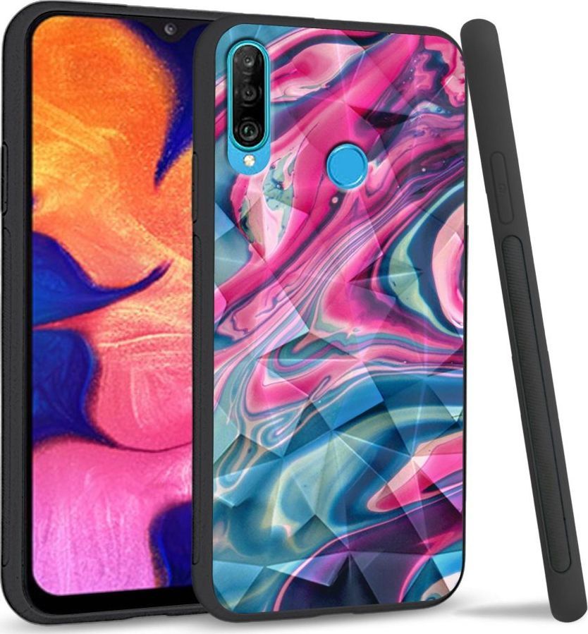 Super Fashion Etui na telefon Huawei P30 Lite Crysta Pokrowiec Liquid Abstract 1