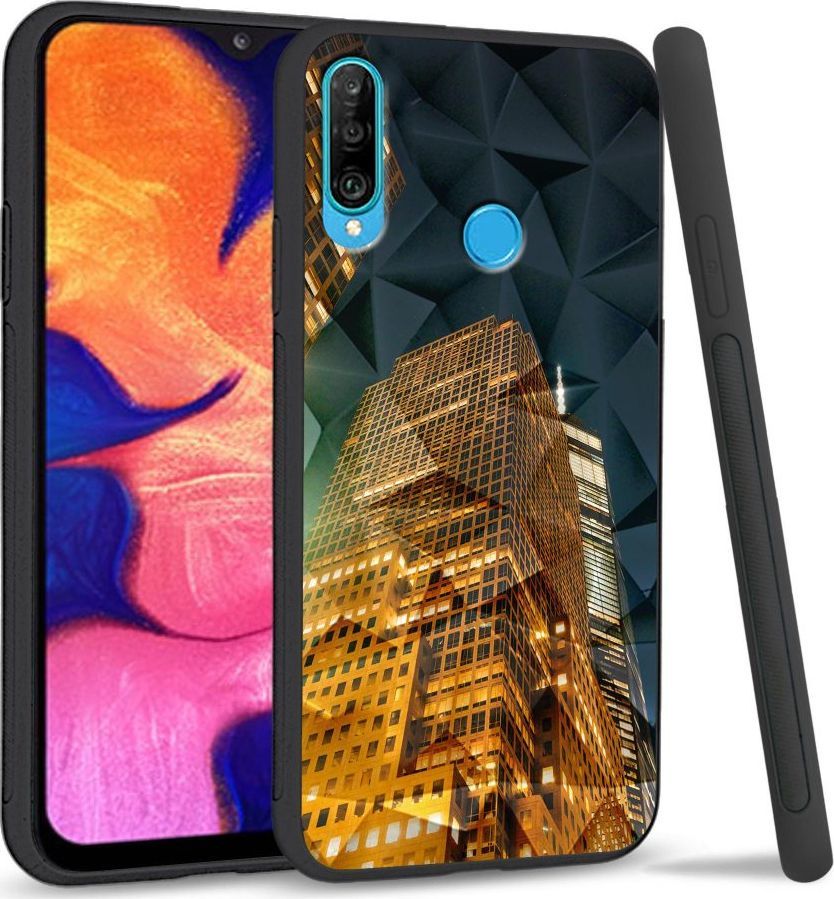 Super Fashion Etui na telefon Huawei P30 Lite Crysta Pokrowiec Night building 1