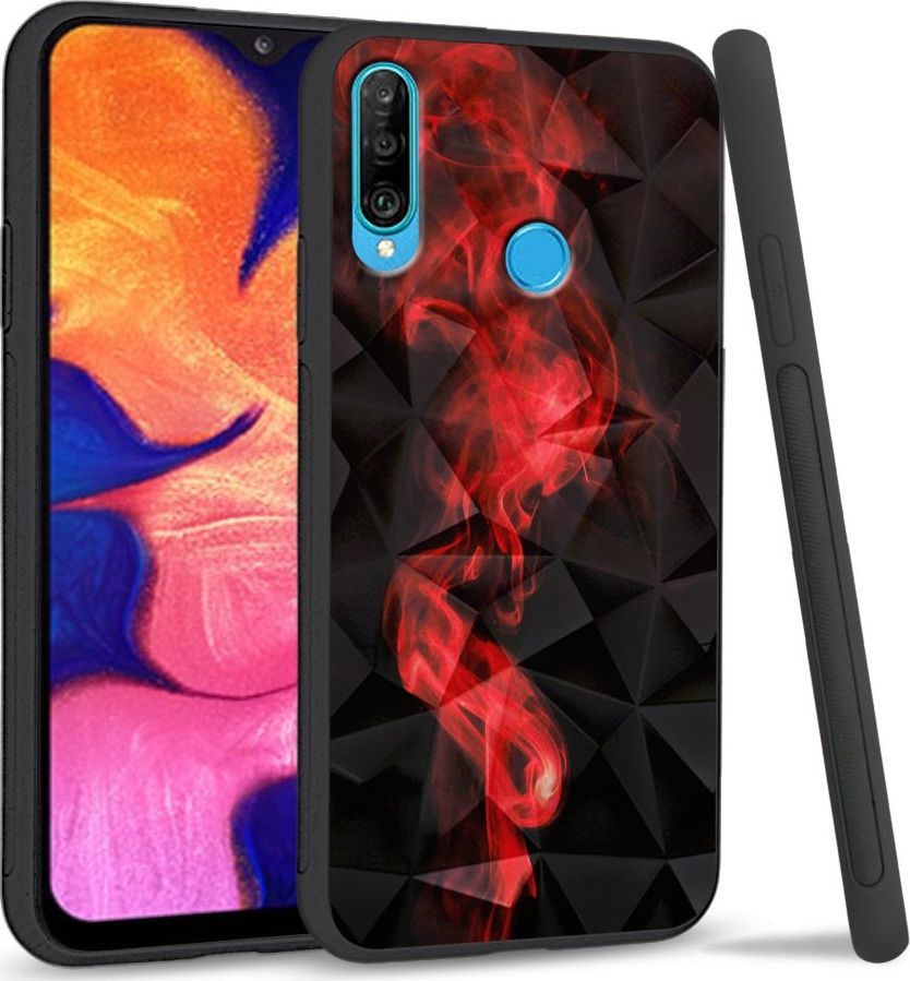 Super Fashion Etui na telefon Huawei P30 Lite Crysta Pokrowiec Red smoke 1
