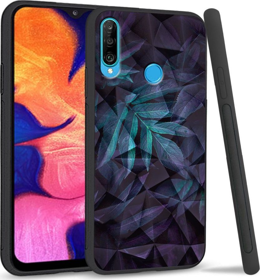 Super Fashion Etui na telefon Huawei P30 Lite Crysta Pokrowiec Night leaves 1