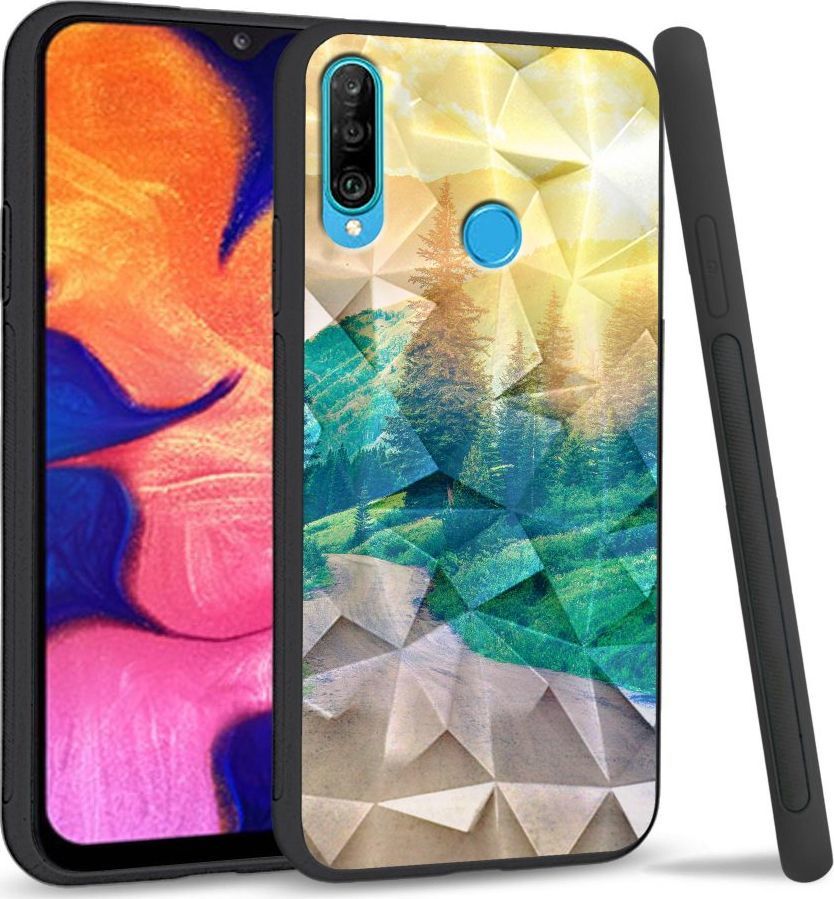 Super Fashion Etui na telefon Huawei P30 Lite Crysta Pokrowiec Village roads 1