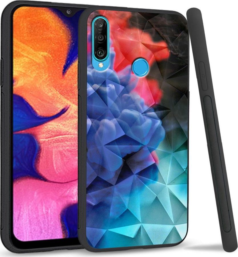 Super Fashion Etui na telefon Huawei P30 Lite Crysta Pokrowiec Water color 1