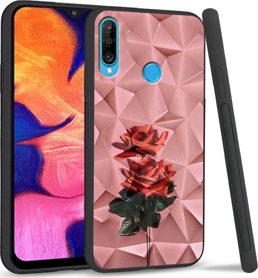 Super Fashion Etui na telefon Huawei P30 Lite Crysta Pokrowiec Rose love 1