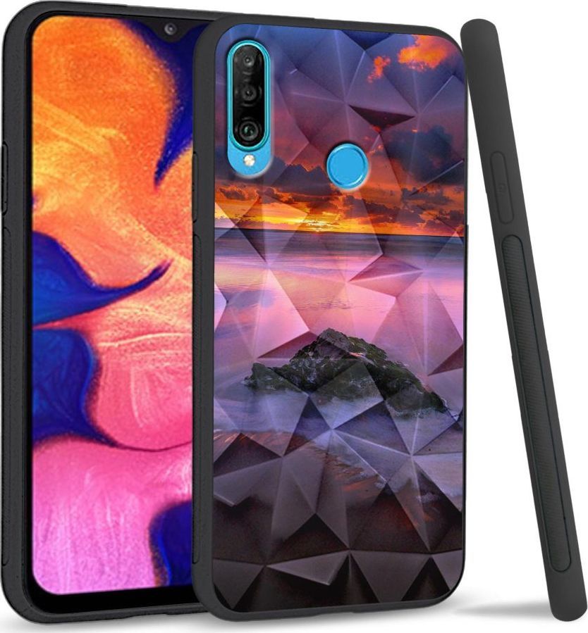 Super Fashion Etui na telefon Huawei P30 Lite Crysta Pokrowiec Sunset beach 1