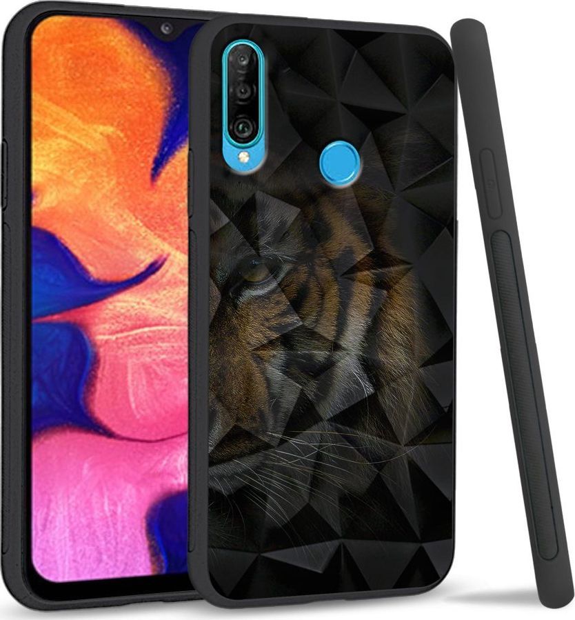 Super Fashion Etui na telefon Huawei P30 Lite Crysta Pokrowiec Tiger shadow 1