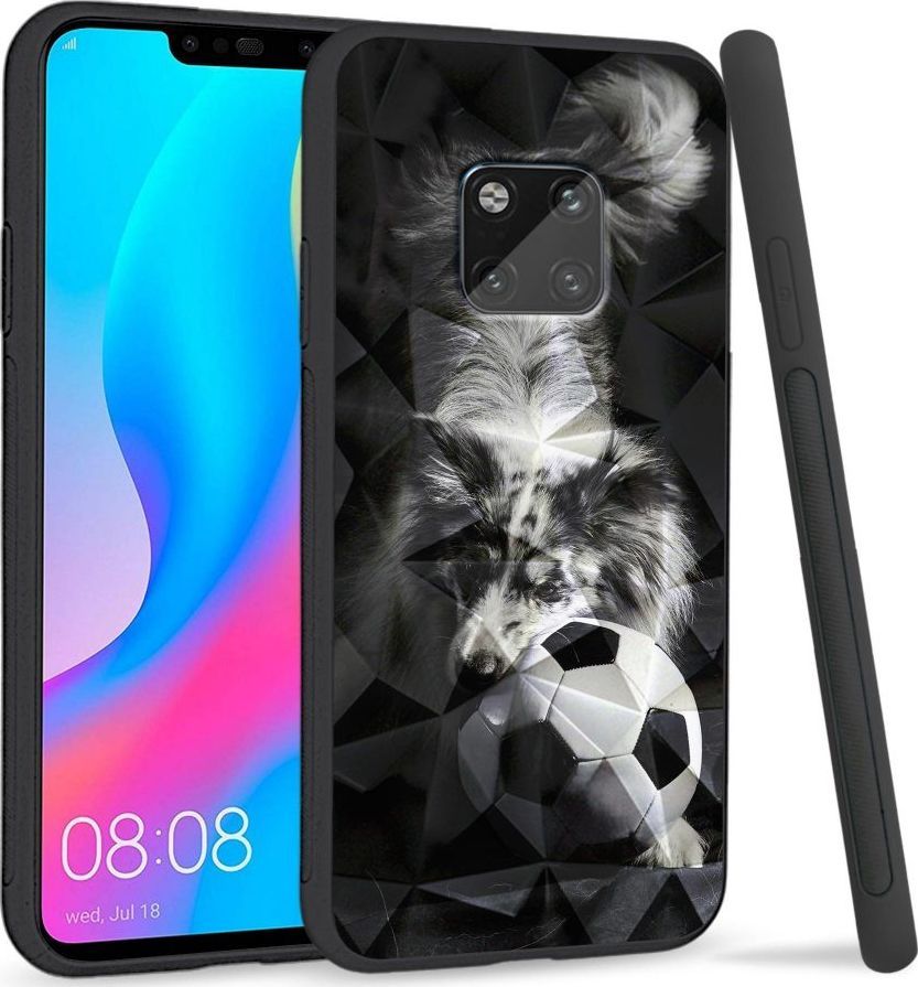 Super Fashion Etui na telefon Huawei Mate 20 Pro Crysta Pokrowiec Dog with ball 1