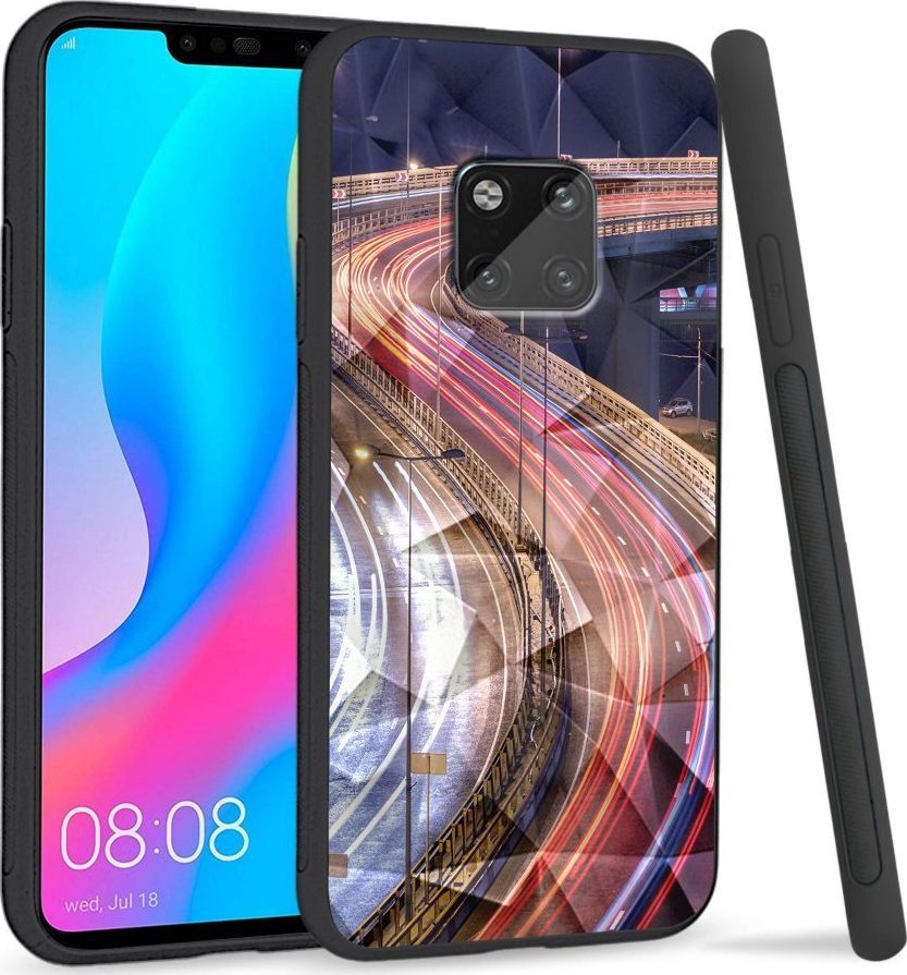 Super Fashion Etui na telefon Huawei Mate 20 Pro Crysta Pokrowiec Night Lights 1