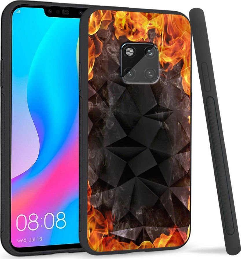 Super Fashion Etui na telefon Huawei Mate 20 Pro Crysta Pokrowiec Hot Fire 1