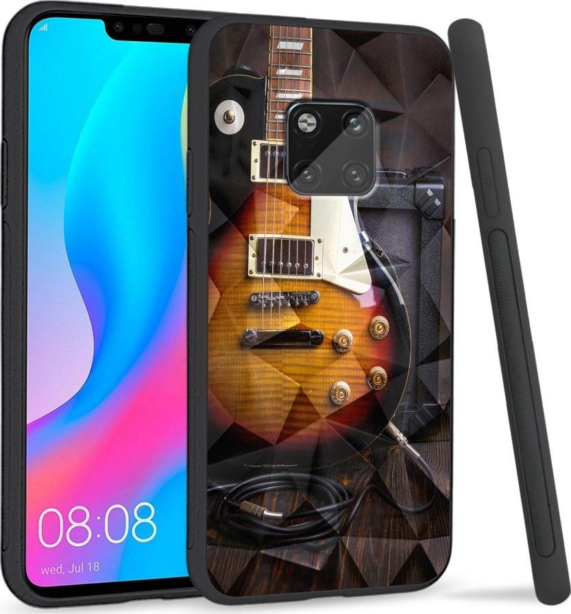 Super Fashion Etui na telefon Huawei Mate 20 Pro Crysta Pokrowiec Electric Guitar 1