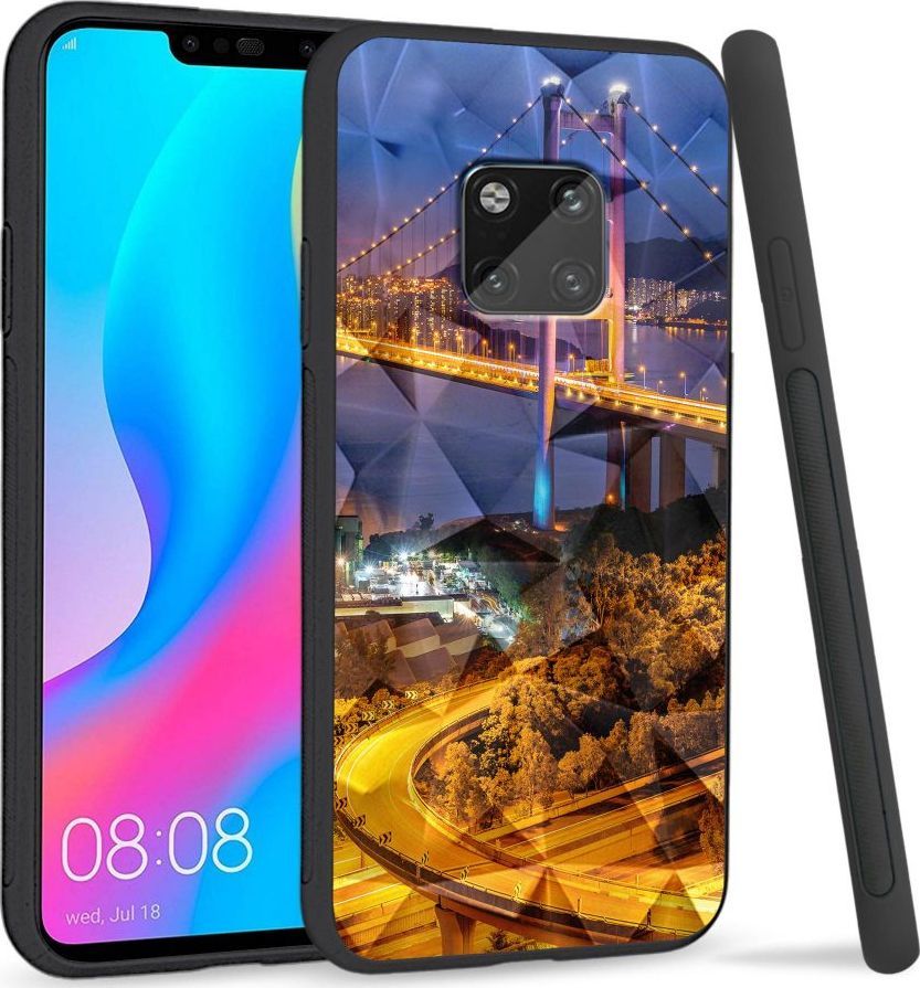 Super Fashion Etui na telefon Huawei Mate 20 Pro Crysta Pokrowiec Bridges 1