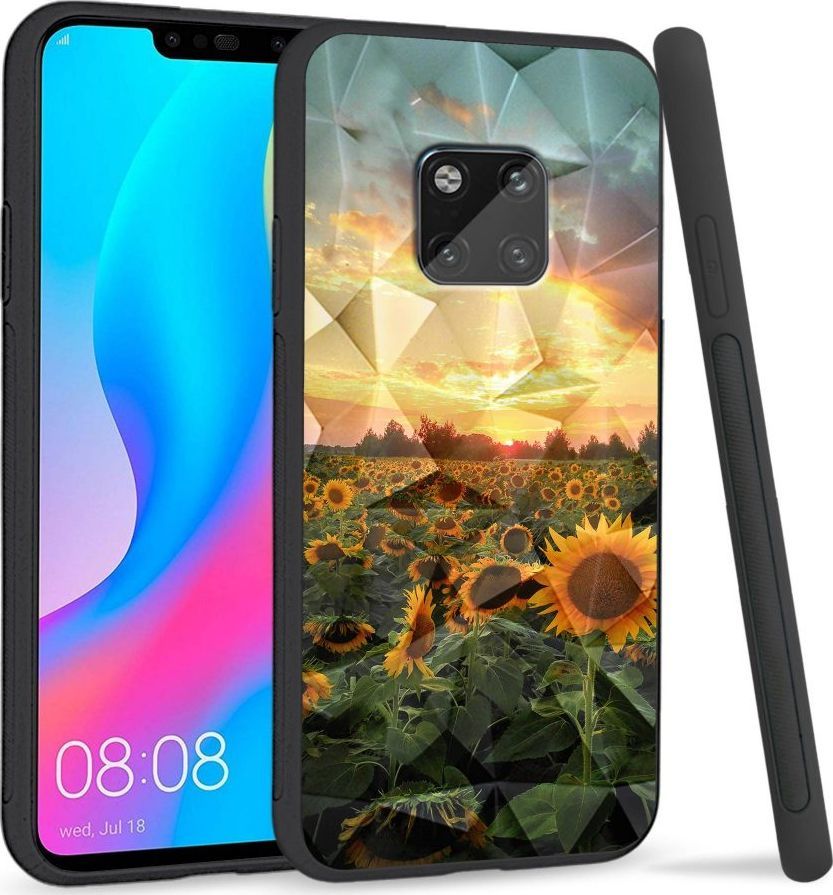 Super Fashion Etui na telefon Huawei Mate 20 Pro Crysta Pokrowiec Sunflower Garden 1