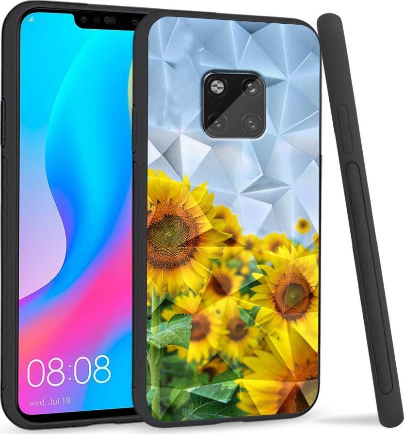 Super Fashion Etui na telefon Huawei Mate 20 Pro Crysta Pokrowiec Sunflowers 1