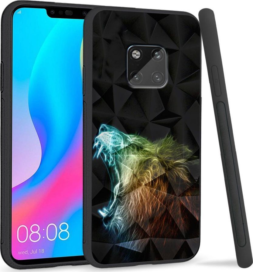 Super Fashion Etui na telefon Huawei Mate 20 Pro Crysta Pokrowiec Roaring Lion 1