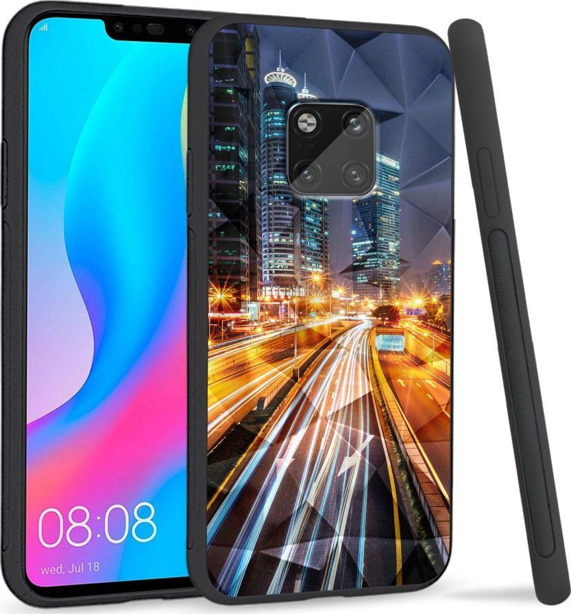 Super Fashion Etui na telefon Huawei Mate 20 Pro Crysta Pokrowiec Night City 1