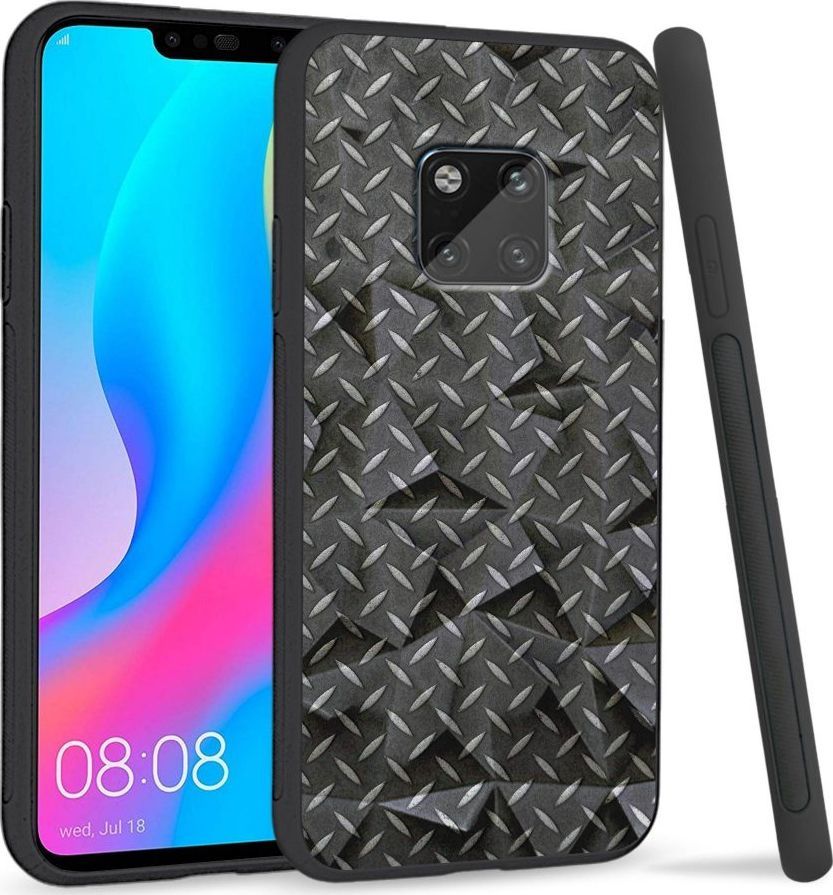 Super Fashion Etui na telefon Huawei Mate 20 Pro Crysta Pokrowiec Metal 1
