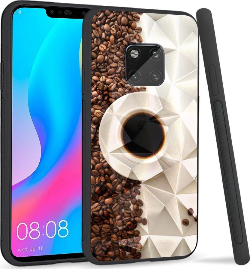Super Fashion Etui na telefon Huawei Mate 20 Pro Crysta Pokrowiec Coffee Cup 1