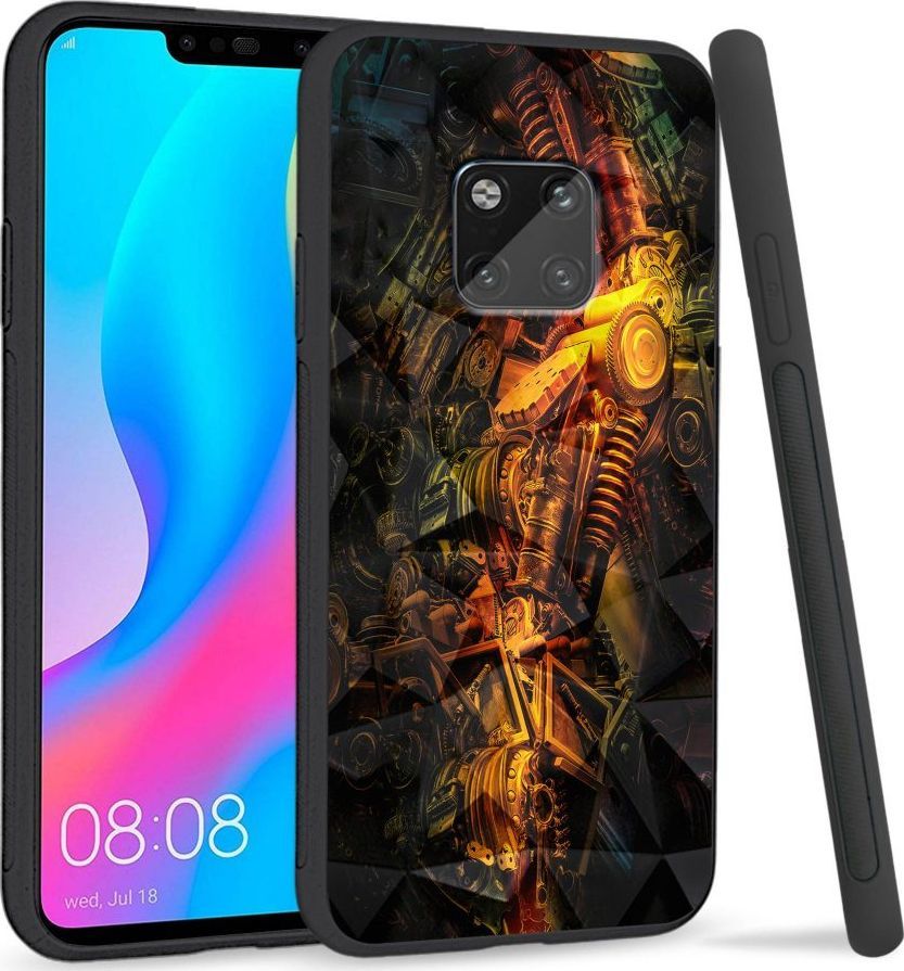 Super Fashion Etui na telefon Huawei Mate 20 Pro Crysta Pokrowiec Machine world 1