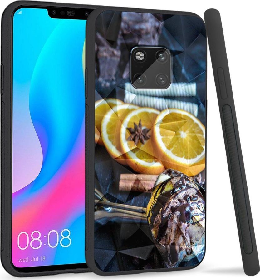 Super Fashion Etui na telefon Huawei Mate 20 Pro Crysta Pokrowiec Choco lemon 1